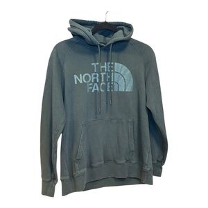 The North Face Logo Pullover Hoodie Green Washed Raglan –‎ Size XL
